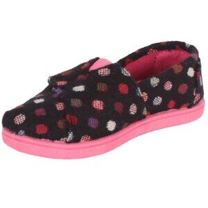 NWT Tom's Tiny Classic Alpargata Girls Slip-on Shoes Sneakers Pink Wool Dot T10